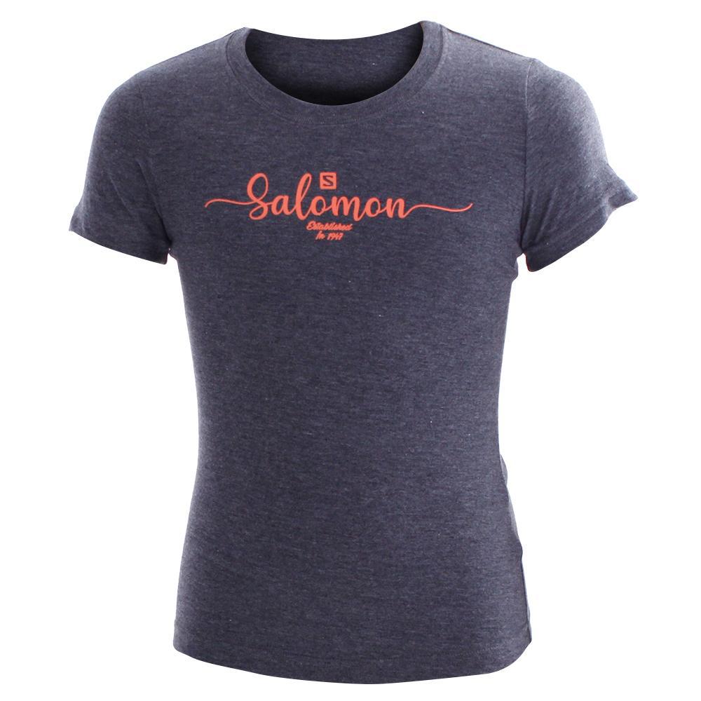 T-Shirts Salomon Enfant Grise - Salomon VINTAGE SS G - France (3219-JDVYA)